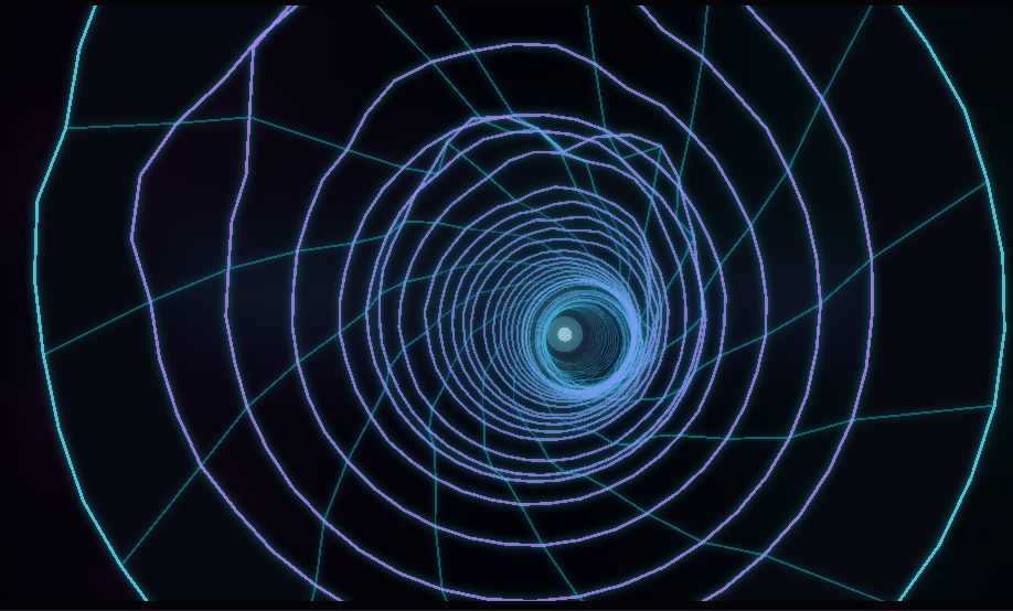 Neon Tunnel music visualizer style preview