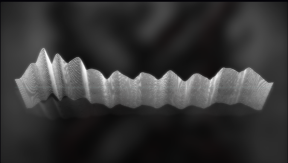 Wireframe Terrain music visualizer style preview